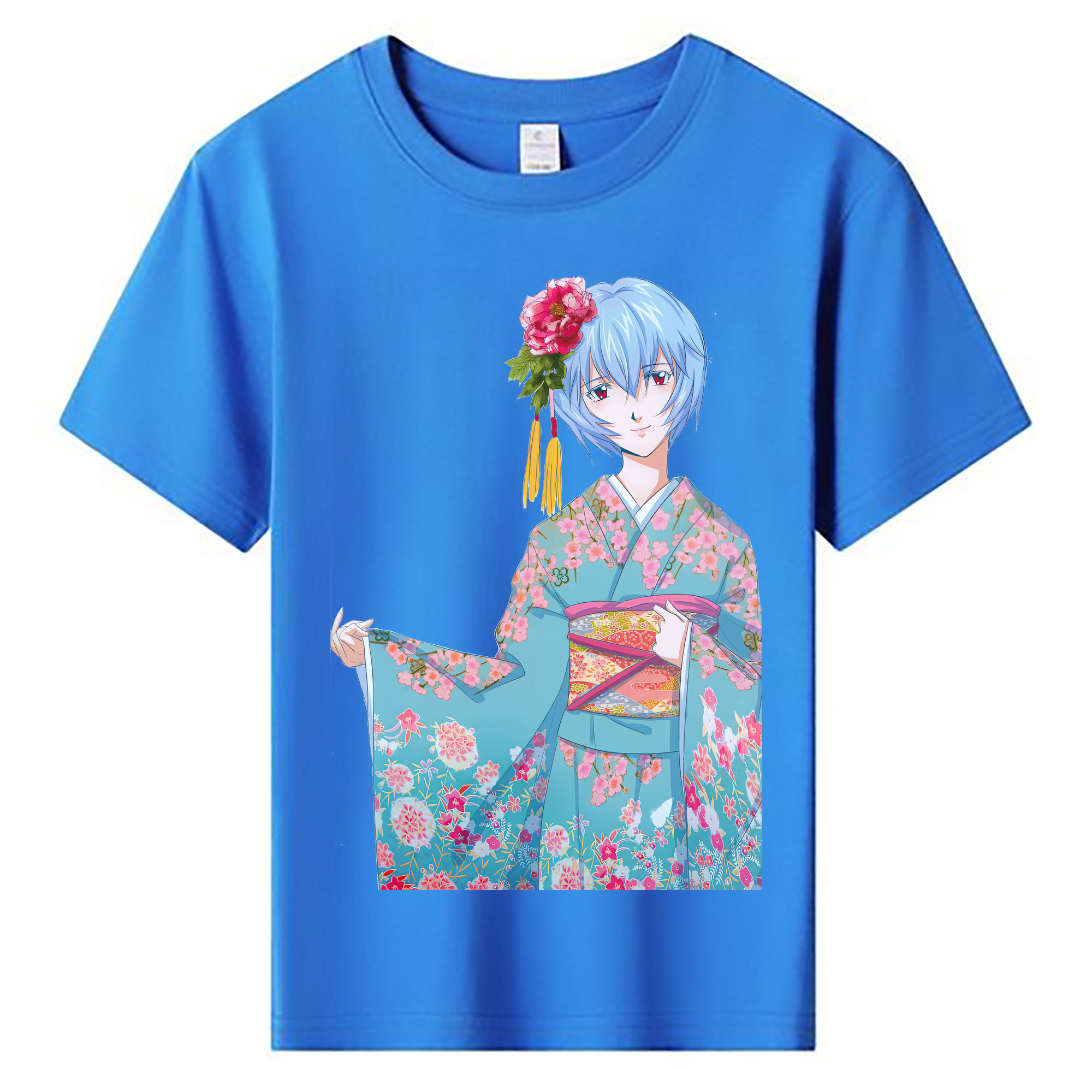 （画像用） EVA 新世紀エヴァンゲリオン 綿100％キッズTシャツ（フロントプリント）